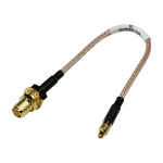 Коаксіальний кабель-перехідник RP-SMA Bulkhead Jack до MMCX Straight Plug на основі RG-316/U