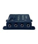 Відеорозгалужувач 1×4 CVBS RCA, чотири виходи RCA, вигляд збоку
