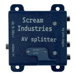 Активний відеорозгалужувач Scream Industries AV Splitter 1×4, контактні майданчики та кріпильні отвори