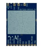 Зворотна сторона модуля SK7200-SPI VRX з позначеними контактами RSSI, CS1/DA, відео, живлення 5V