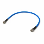 Коаксіальна кабельна збірка SMA Male — SMA Male SS402, синій кабель, два екземпляри