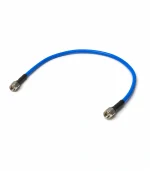 Коаксіальна кабельна збірка SMA Male — SMA Male SS402, синій кабель, два екземпляри