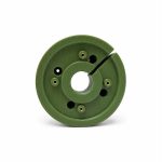3D-друковане кріплення Scream Industries для дискової антени UWB 1000 МГц, PETG хакі, латунні вставки, вигляд знизу