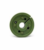3D-друковане кріплення Scream Industries для дискової антени UWB 1000 МГц, PETG хакі, латунні вставки, вигляд знизу